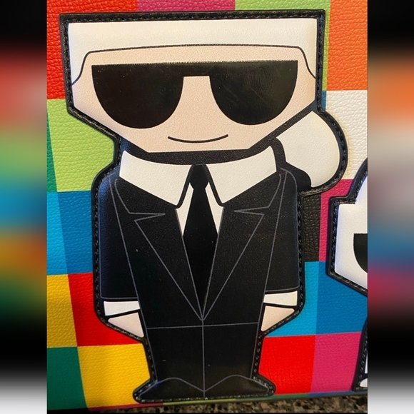 NWT Karl Lagerfeld Maybelle Satchel Multi Color - Picture 7 of 9